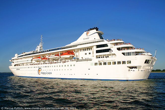 Das Kreuzfahrtschiff GEMINI am 27. Juni 2011 in L&uuml;beck (Deutschland).