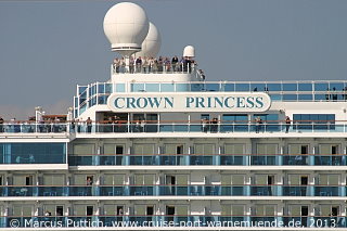 Das Kreuzfahrtschiff CROWN PRINCESS am 30. April 2013 in Southampton (England).