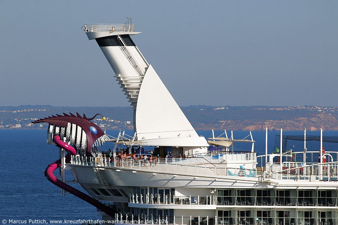 Das Kreuzfahrtschiff HARMONY OF THE SEAS von der Kreuzfahrtreederei Royal Caribbean International am 25. Juni 2026 in Palma auf der Insel Mallorca (Spanien).