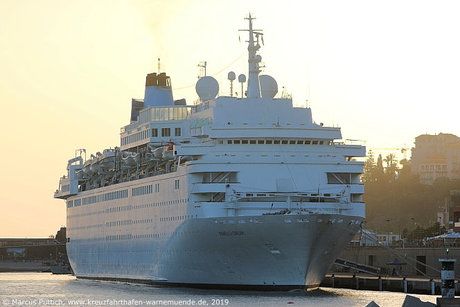 Das Kreuzfahrtschiff MARELLA DREAM am 25. Februar 2019 in Funchal auf der Insel Madeira (Portugal).