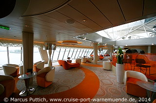 Kreuzfahrtschiff MEIN SCHIFF 3: Die Cafe Lounge auf Deck 04 Seestern.