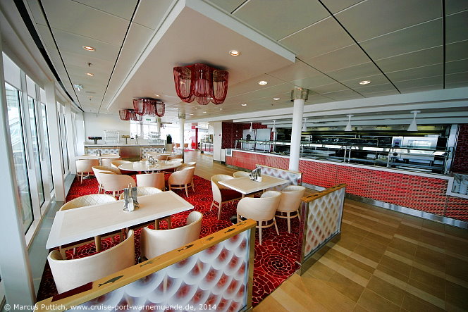 Kreuzfahrtschiff MEIN SCHIFF 3: Das Restaurant Gosch Sylt auf Deck 12 Aqua.