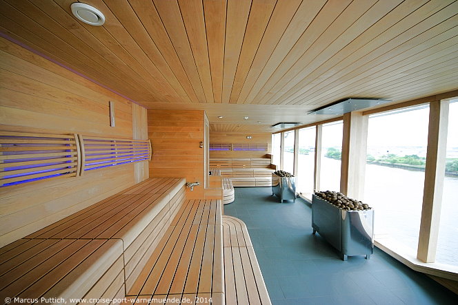Kreuzfahrtschiff MEIN SCHIFF 3: Der Saunabereich auf Deck 11 Krabbe.