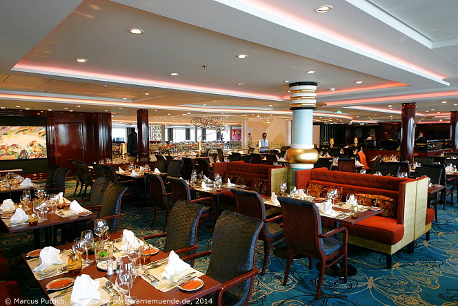 Kreuzfahrtschiff MEIN SCHIFF 3: Das Restaurant Atlantik - Eurasia auf Deck 04 Seestern.
