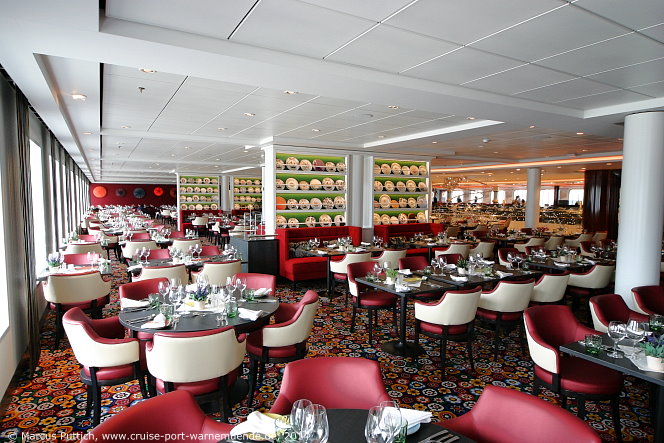 Kreuzfahrtschiff MEIN SCHIFF 3: Das Restaurant Atlantik - Mediterran auf Deck 04 Seestern.