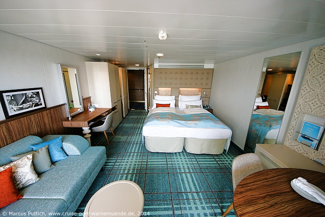 Kreuzfahrtschiff MEIN SCHIFF 3: Die Junior Suite 10025 auf Deck 10 Perle.