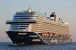 Das Kreuzfahrtschiff MEIN SCHIFF 7 am 26. Mai 2026 im Kreuzfahrthafen Warnem&uuml;nde in der Hansestadt Rostock