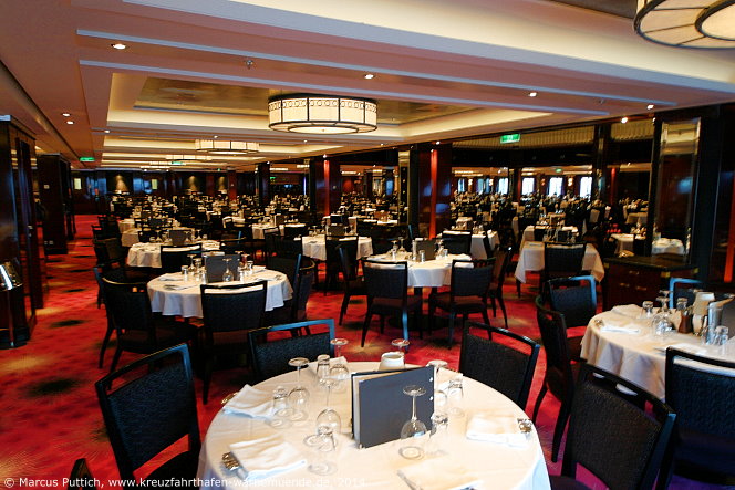 Kreuzfahrtschiff NORWEGIAN GETAWAY: The Tropicana Room Restaurant auf Deck 07.