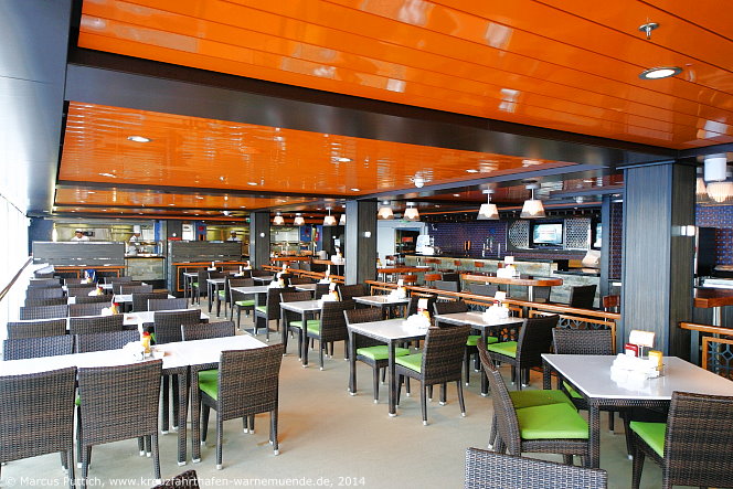 Kreuzfahrtschiff NORWEGIAN GETAWAY: Flamingo Bar & Grill auf Deck Deck 16.