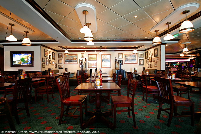 Kreuzfahrtschiff NORWEGIAN GETAWAY: O'Sheehan's Neighborhood Bar & Grill auf Deck 07.