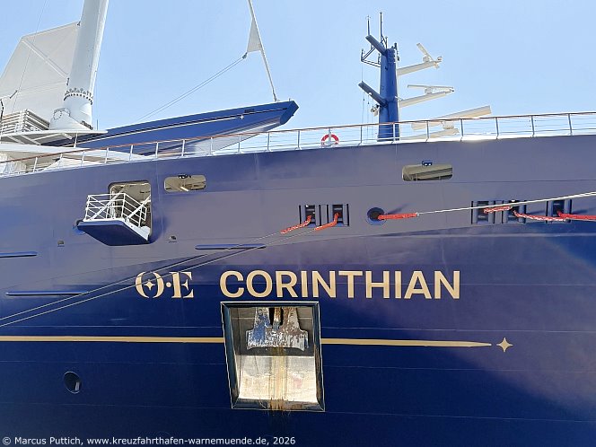 Das Kreuzfahrtschiff OE CORINTHIAN von der Kreuzfahrtreederei Orient Express Sailing Yachts am 30. Juni 2026 in Marseille (Frankreich).