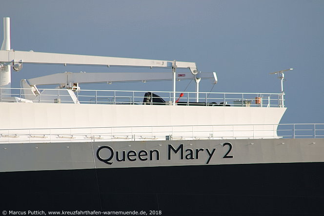 Das Kreuzfahrtschiff QUEEN MARY 2 am 27. Mai 2018 in Hamburg (Deutschland).