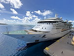Das Kreuzfahrtschiff RADIANCE OF THE SEAS am 18. April 2026 in CocoCay (Bahamas)