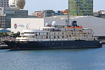 Das Kreuzfahrtschiff CALEDONIAN SKY am 12. Januar 2025 in Las Palmas auf der Insel Gran Canaria (Spanien)